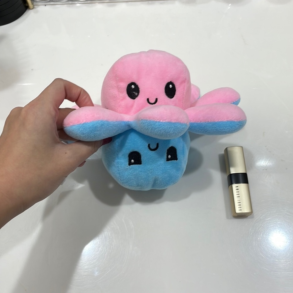 Stuffed animal two tone octopus
